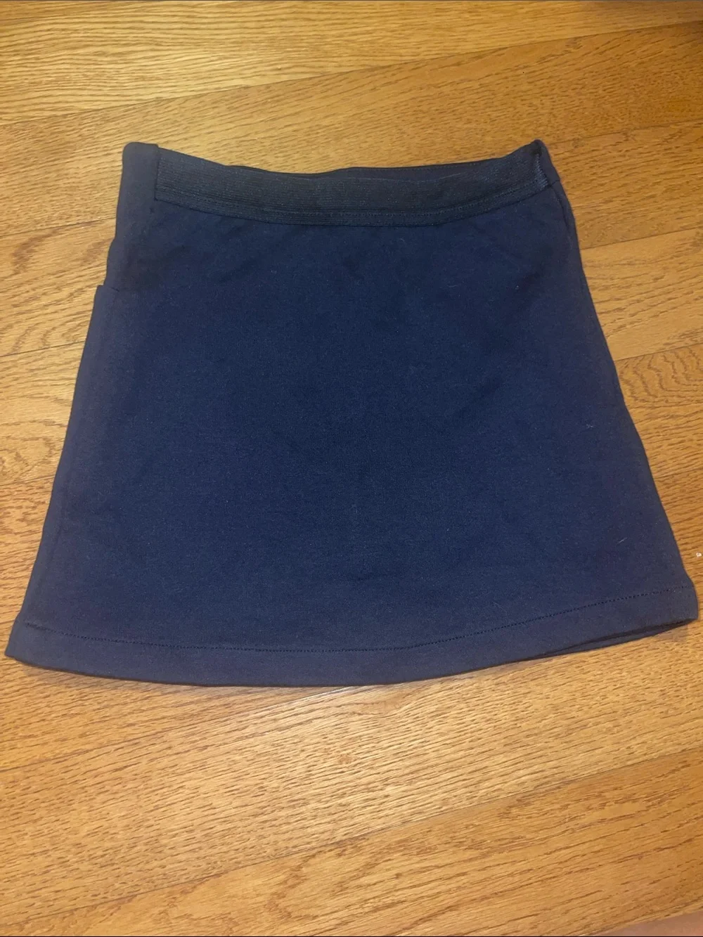 French Toast Black Skort with Buttons
